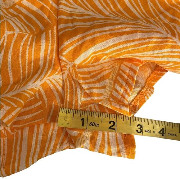 NWT Shade&Shore BEACH OUTFIT Set Women XL Boho Orange Crop Front Tie Lightweight - Picture 11 of 14